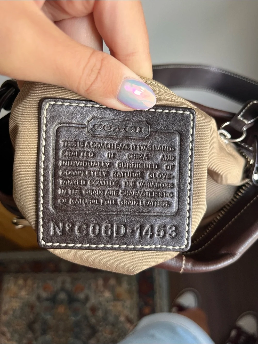 Coach Soho Brown Leather Shoulder Bag with Double Buckle Detail